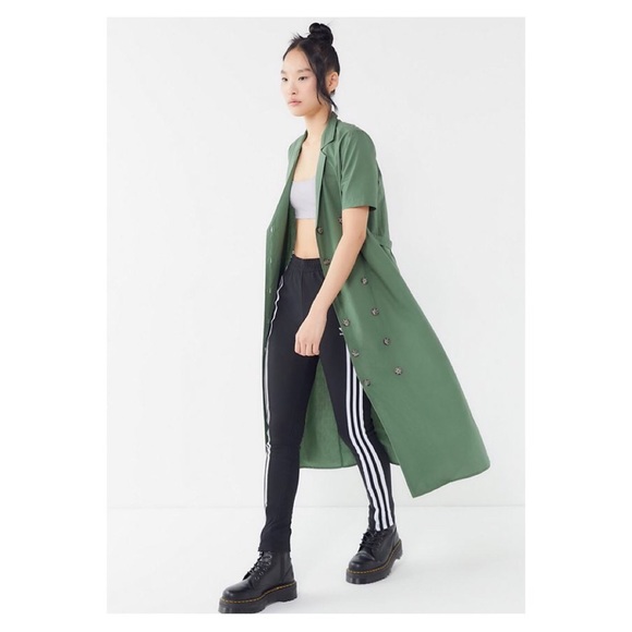 UO Holly Double Breasted Midi Shirt Dress - Picture 2 of 8